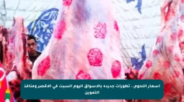 أسعار اللحوم.. تطورات جديدة بالأسواق اليوم السبت في الأقصر ومنافذ التموين